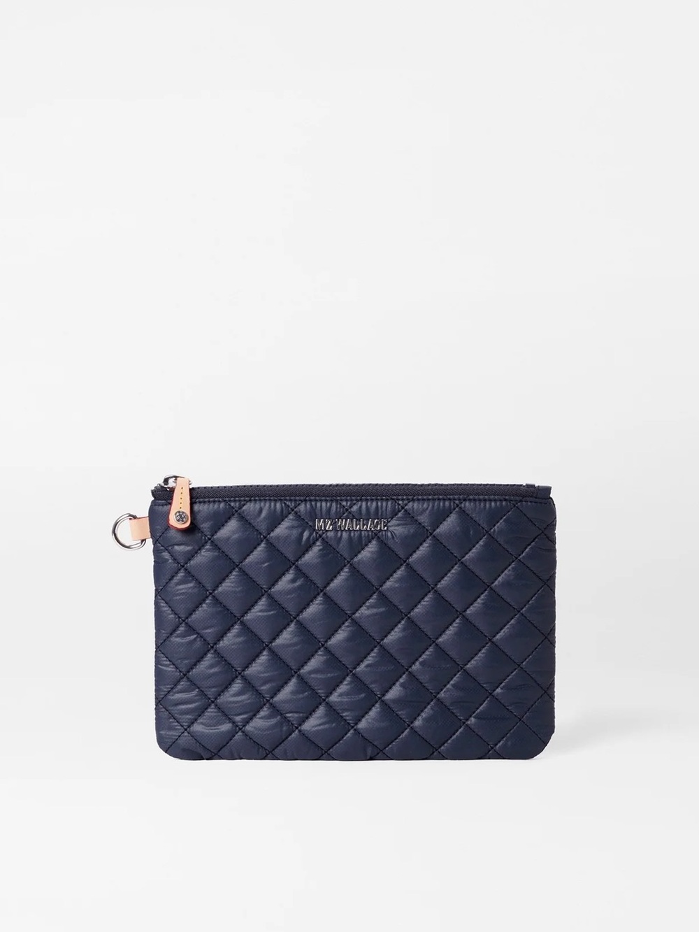 MZ Wallace Navy Quilted Small Metro Pouch
